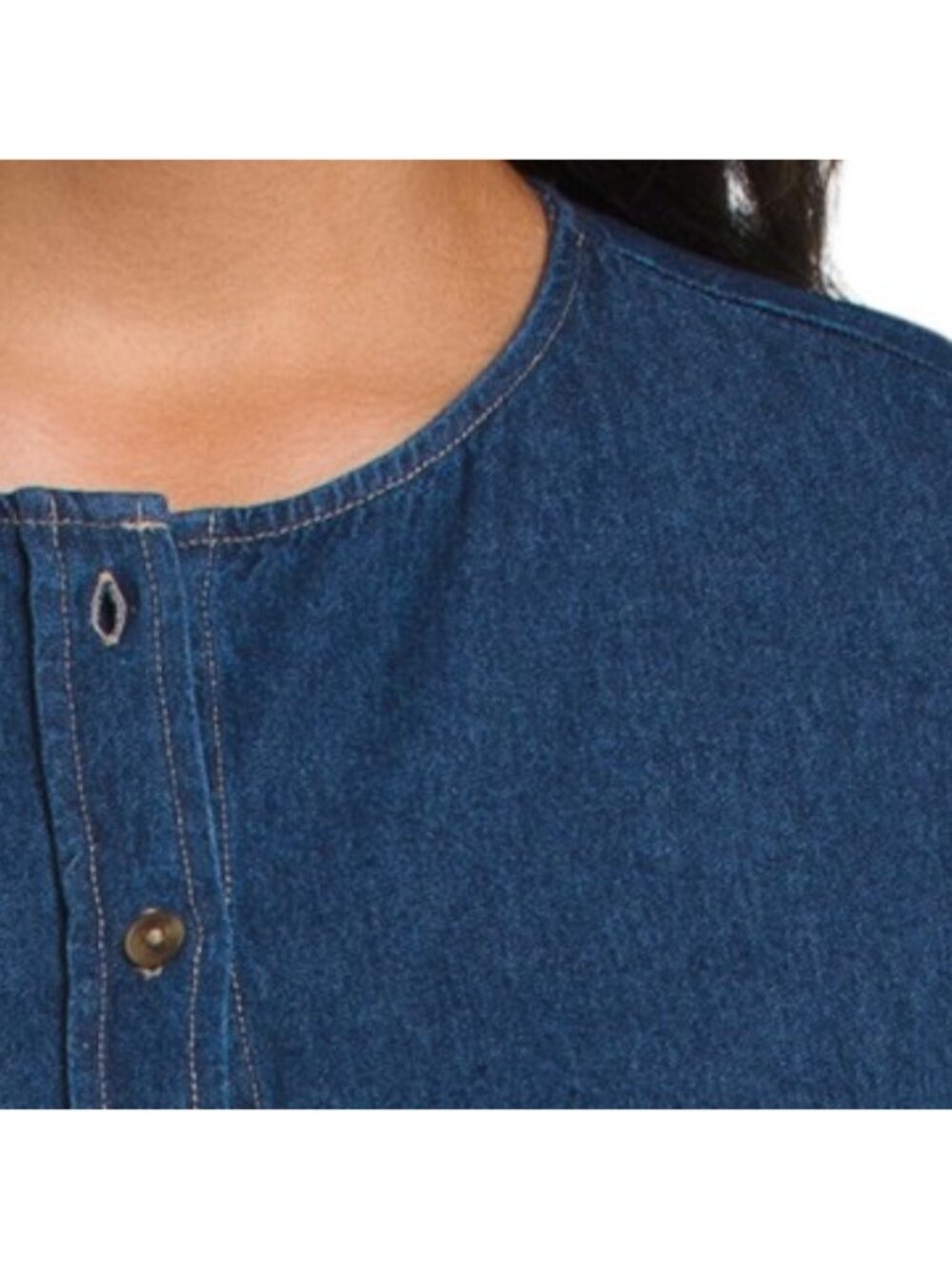 ANNE KLEIN Plus Gathered Blouse - Picture 3 of 4